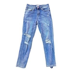 Altar'd State Destroyed Denim‎ Straight Leg Jeans 25